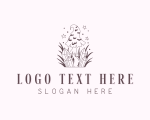 Botany - Organic Mushroom Fungus logo design