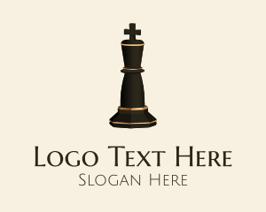 Queen - Black Chess Queen Grandmaster logo design