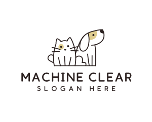 Shelter - Dog Cat Veterinary logo design
