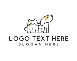 Animal - Dog Cat Veterinary logo design