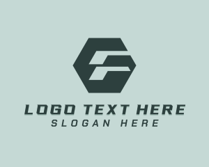 Courier - Tech Logistics Letter F logo design