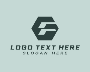 Delivery - Tech Logistics Letter F logo design