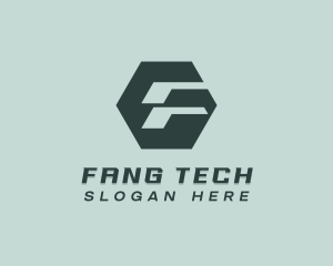 Tech Logistics Letter F logo design