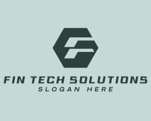 Tech Logistics Letter F logo design