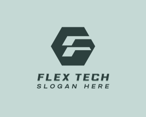 Tech Logistics Letter F logo design