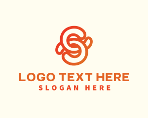 Steel - Ironwork Chain Letter S logo design