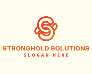 Ironwork Chain Letter S logo design