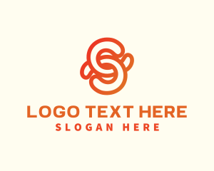 Chain - Ironwork Chain Letter S logo design