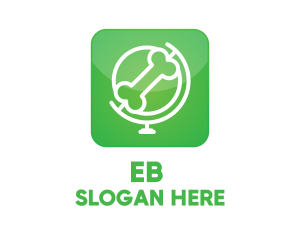 Eat - Dog Globe Application logo design