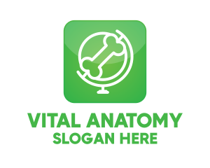 Anatomy - Dog Globe Application logo design