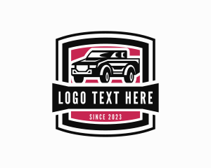 Drive - Pickup Truck Transport logo design