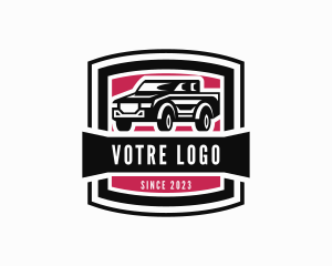 Pickup Truck Transport Logo