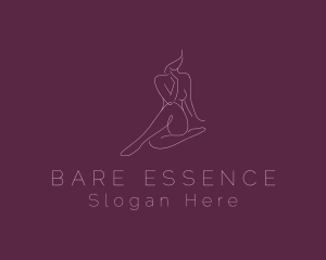 Flawless Nude Woman Body logo design