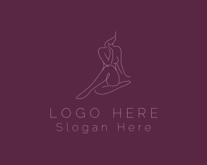 Labia - Flawless Nude Woman Body logo design