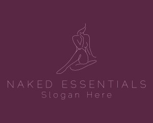 Bare - Flawless Nude Woman Body logo design