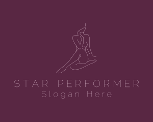 Entertainer - Flawless Nude Woman Body logo design