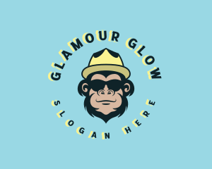 Rapper - Cool Fedora Monkey logo design