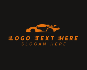 Fast Orange Car Logo