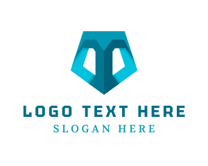 Letter T - Telecom App Shield Guard logo design
