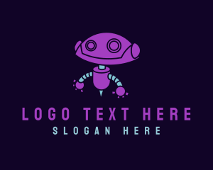 Coding - Happy Robot Machine logo design