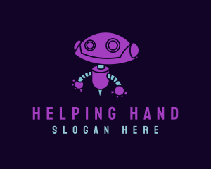 Assistance - Happy Robot Machine logo design