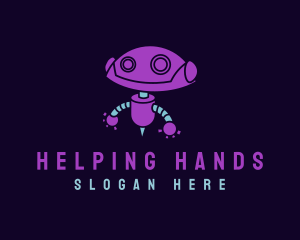 Assistance - Happy Robot Machine logo design