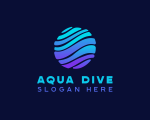 Wave Water Liquid logo design