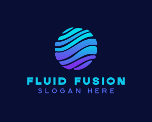 Wave Water Liquid logo design