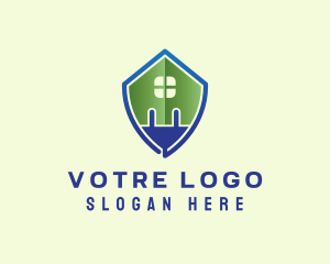 Leaf - Renewable Energy Plug logo design