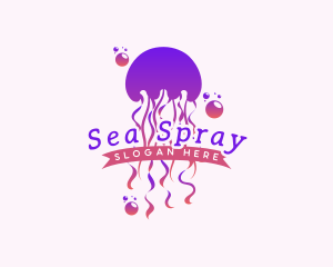 Bubble Sting Jellyfish logo design