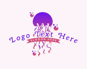 Bubble Sting Jellyfish Logo