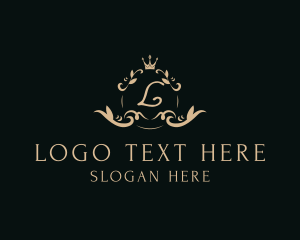 Gold - Luxurious Lettermark Badge logo design