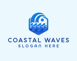 Ocean Water Wave  logo design