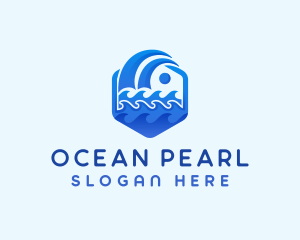 Ocean Water Wave  logo design