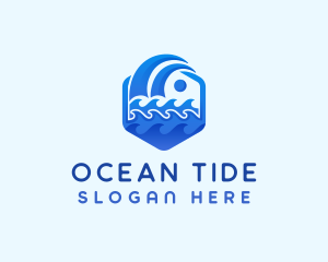 Ocean Water Wave  logo design