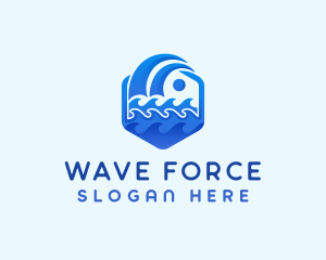 Tsunami - Ocean Water Wave logo design