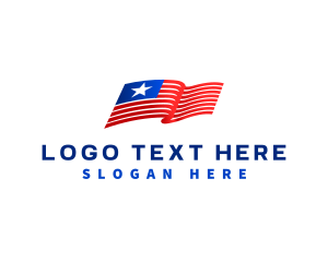 Politics - American Patriot Flag logo design