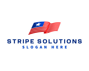 American Patriot Flag logo design