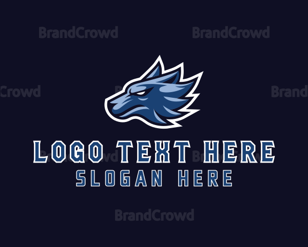 Wolf Head Gamer Logo