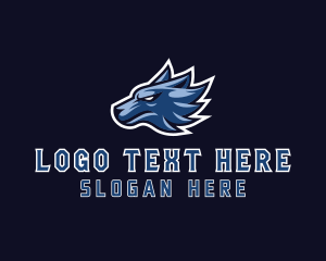 Hound - Wolf Head Gamer logo design