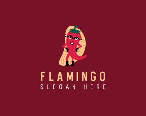 Food Delivery - Mexican Chili Restaurant logo design