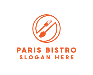 Orange Diner Letter S logo design