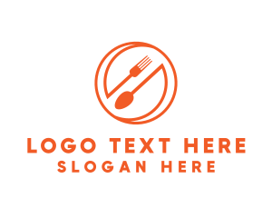 Orange Diner Letter S Logo