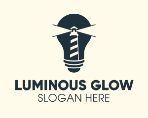 Illumination - Lighthouse Bulb Illumination logo design