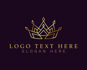 Golden - Golden Regal Crown logo design