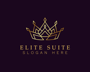 Golden Regal Crown logo design