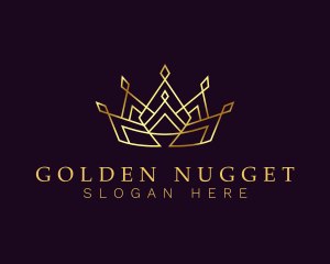 Golden Regal Crown logo design