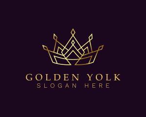 Golden Regal Crown logo design