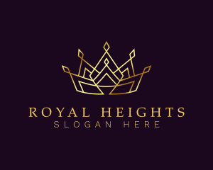 Highness - Golden Regal Crown logo design