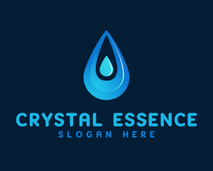 Blue Aqua Fluid logo design